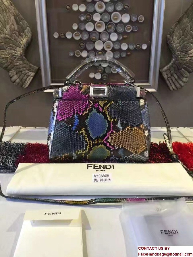 Fendi Python Mini Peekaboo Bag 04 2017