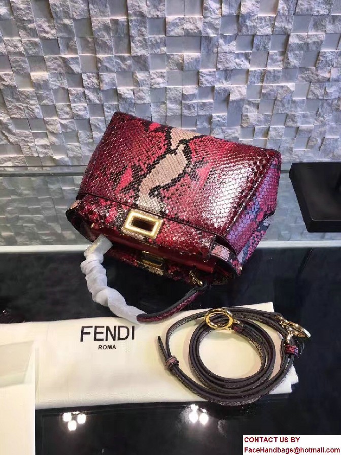 Fendi Python Mini Peekaboo Bag 05 2017