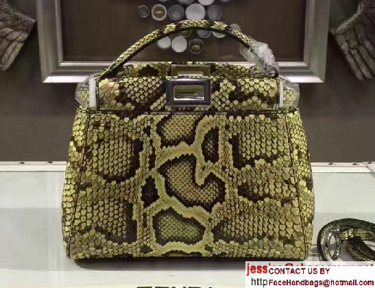 Fendi Python Mini Peekaboo Bag 07 2017 - Click Image to Close