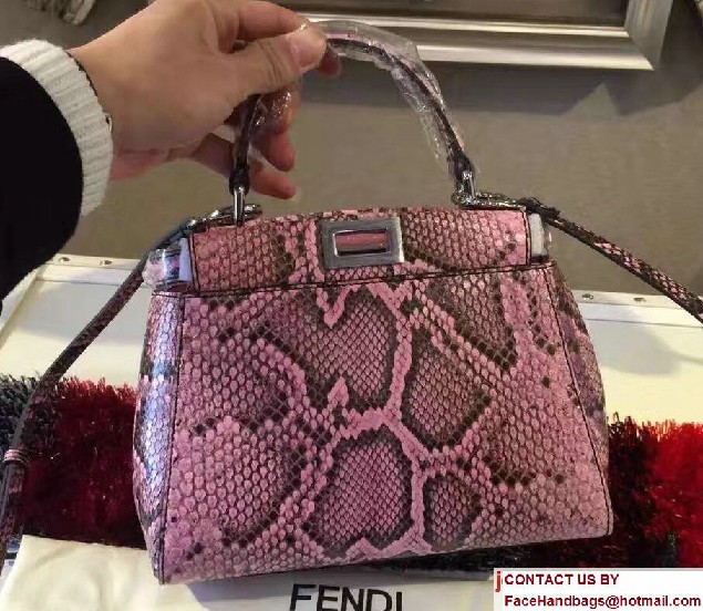 Fendi Python Mini Peekaboo Bag 08 2017