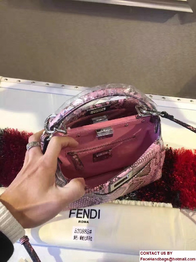 Fendi Python Mini Peekaboo Bag 08 2017