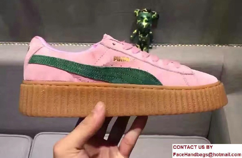 Fenty Puma Suede Creeper Lovers Sneakers Pink by Rihanna 2016 - Click Image to Close