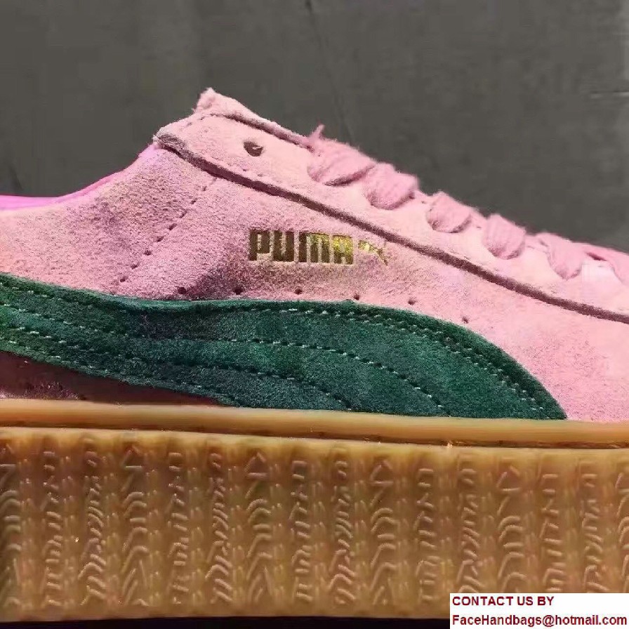 Fenty Puma Suede Creeper Lovers Sneakers Pink by Rihanna 2016