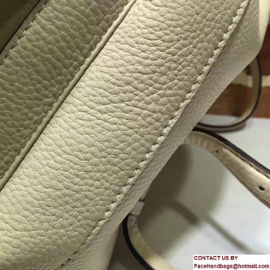 Gucci Bamboo Leather Backpack 370833 Creamy