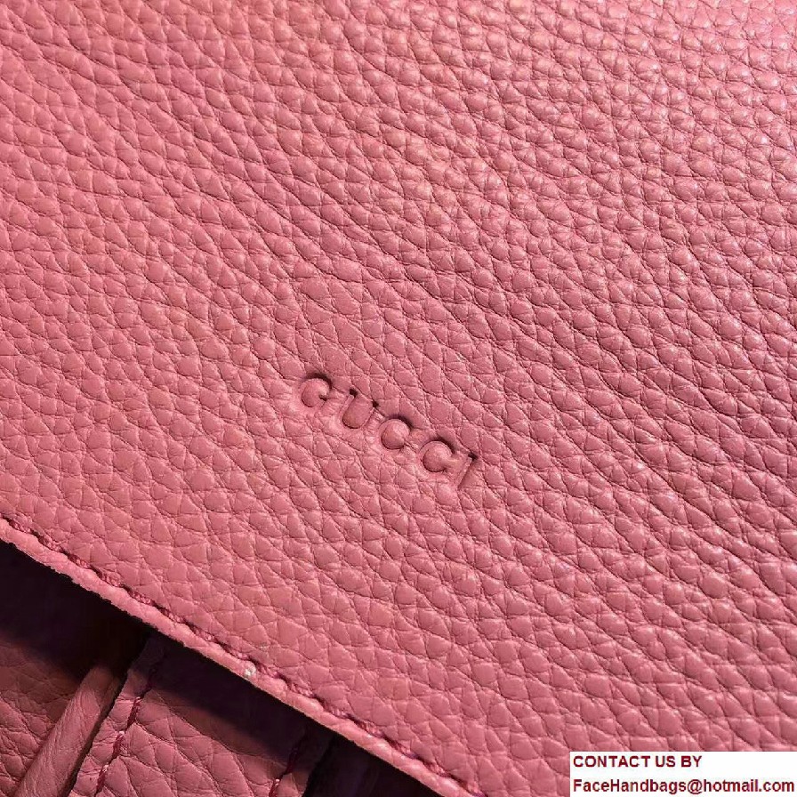 Gucci Bamboo Leather Backpack 370833 Pink