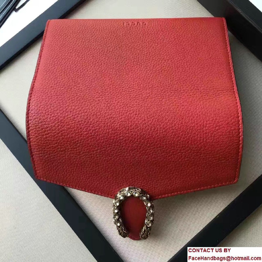 Gucci Dionysus Leather Mini Chain Wallet Bag 401231 Red 2017