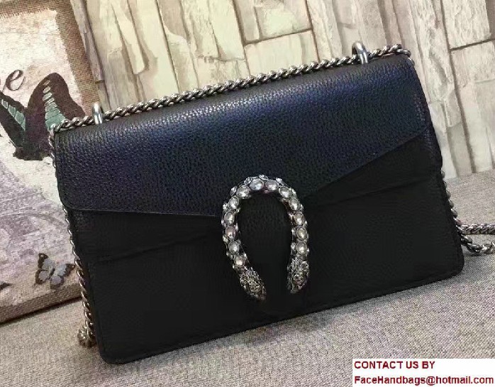 Gucci Dionysus Leather Shoulder Small Bag 400249 Black 2017 - Click Image to Close