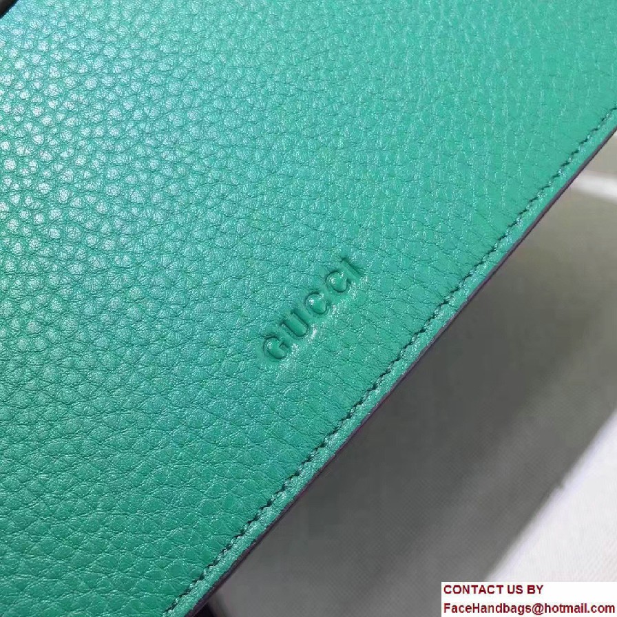 Gucci Dionysus Textured Leather Top Handle Medium Bag 448075 Green 2016