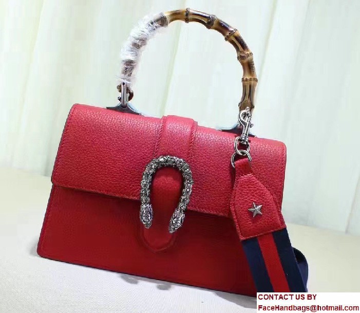 Gucci Dionysus Textured Leather Top Handle Medium Bag 448075 Red 2016 - Click Image to Close