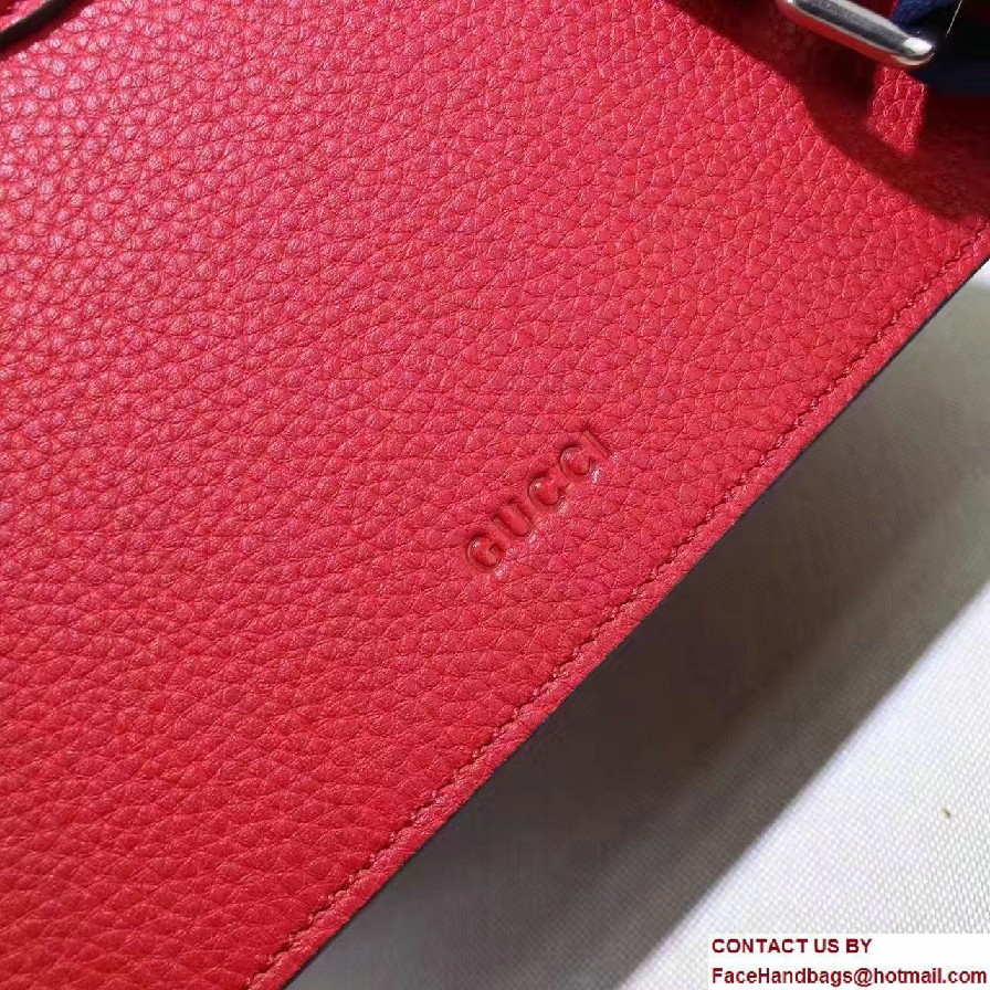 Gucci Dionysus Textured Leather Top Handle Medium Bag 448075 Red 2016