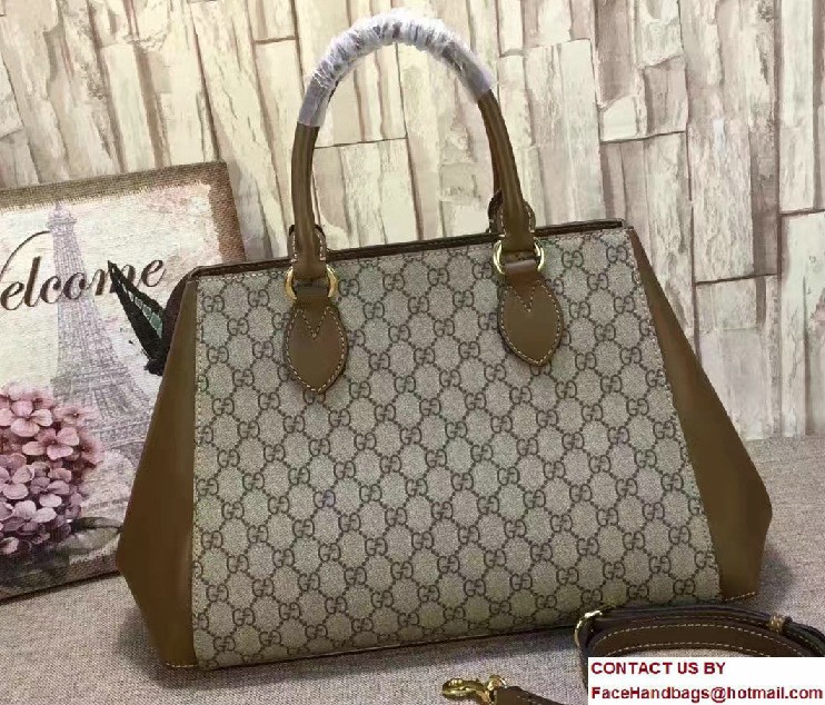 Gucci GG Supreme Top Handle Large Bag 453704 2017