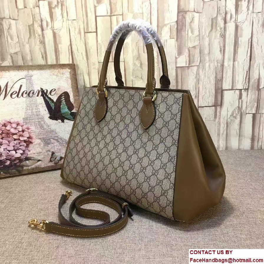 Gucci GG Supreme Top Handle Large Bag 453704 2017