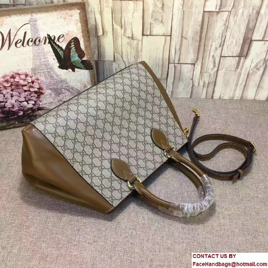 Gucci GG Supreme Top Handle Large Bag 453704 2017