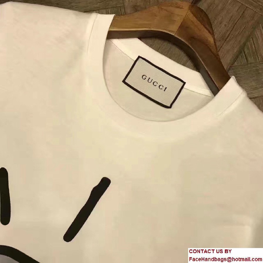 Gucci GucciGhost Cotton T-Shirt 435101 White 2017