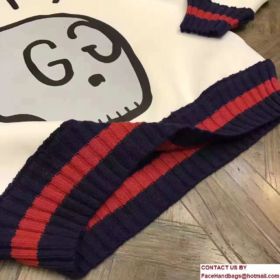 Gucci GucciGhost Knit Top Sweaters White 2017