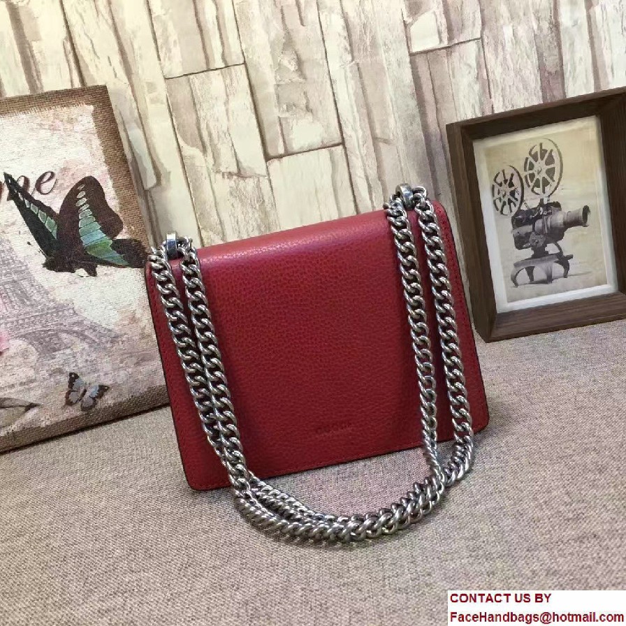 Gucci Mini Dionysus Leather Shoulder Bag 421970 Red 2017