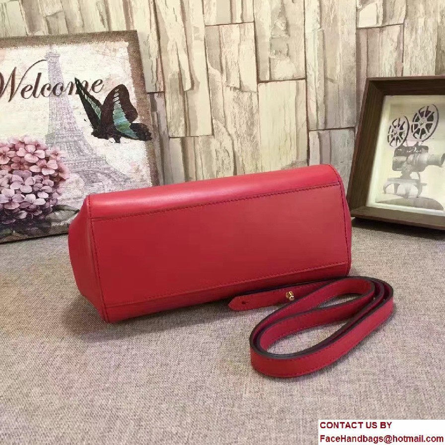 Gucci Nymphea Leather Top Handle Small Bag 453767 Red 2016