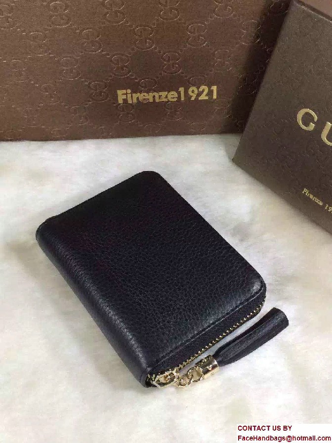 Gucci Soho Leather Disco Small Wallet 351484 Black