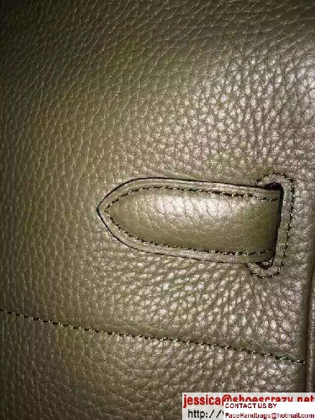 Hermes Birkin 42cm Bag in Original Togo Leather Bag Army Green