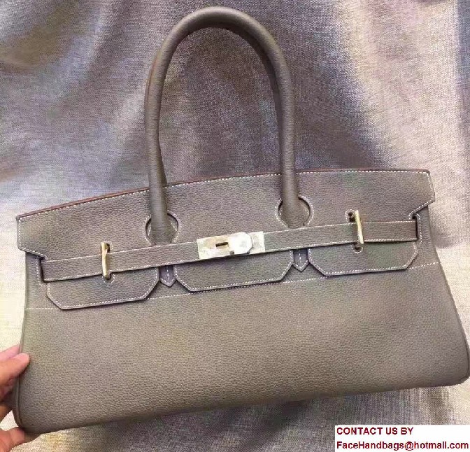 Hermes Birkin 42cm Bag in Original Togo Leather Bag Etoupe - Click Image to Close