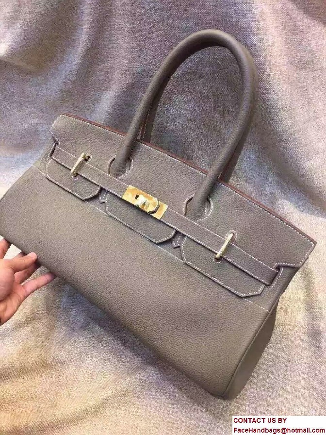 Hermes Birkin 42cm Bag in Original Togo Leather Bag Etoupe