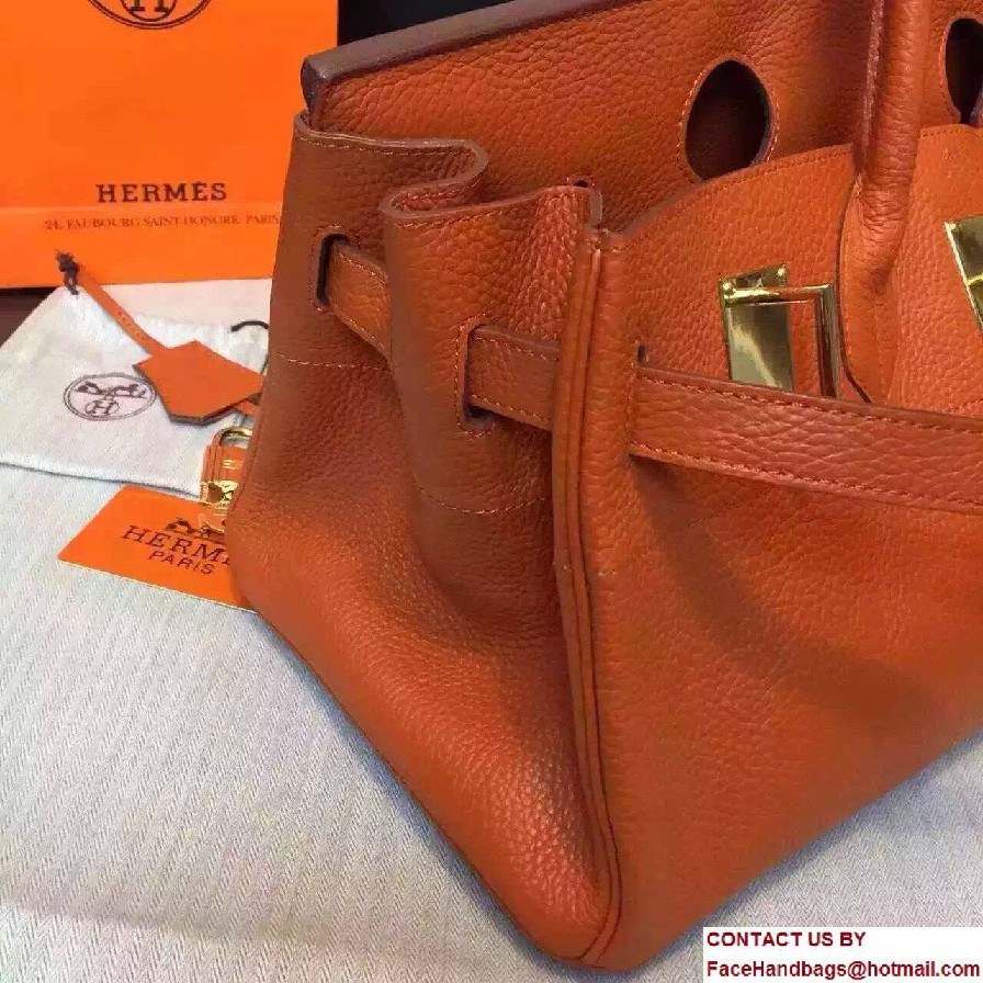 Hermes Birkin 42cm Bag in Original Togo Leather Bag Orange