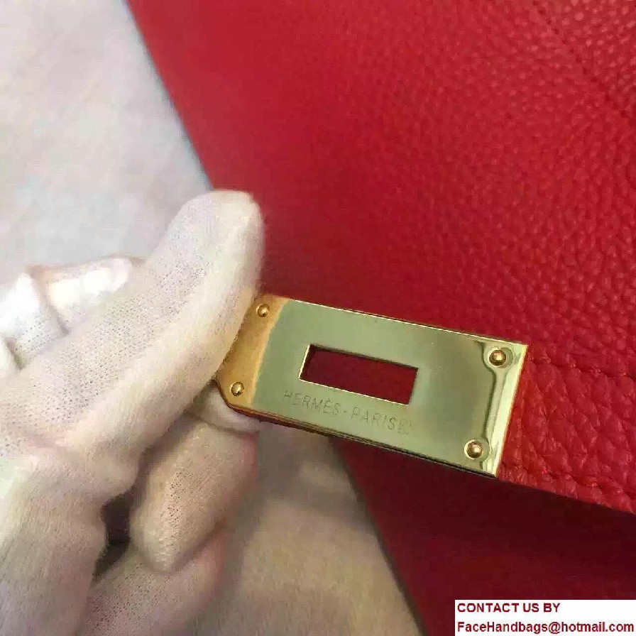 Hermes Birkin 42cm Bag in Original Togo Leather Bag Red