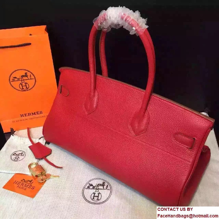 Hermes Birkin 42cm Bag in Original Togo Leather Bag Red