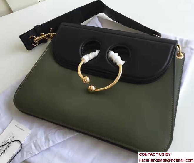 J.W.Anderson Medium Pierce Bag Black/Army Green 2017 - Click Image to Close