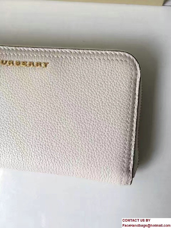 Leather Ziparound Wallet 40224242 White 2017