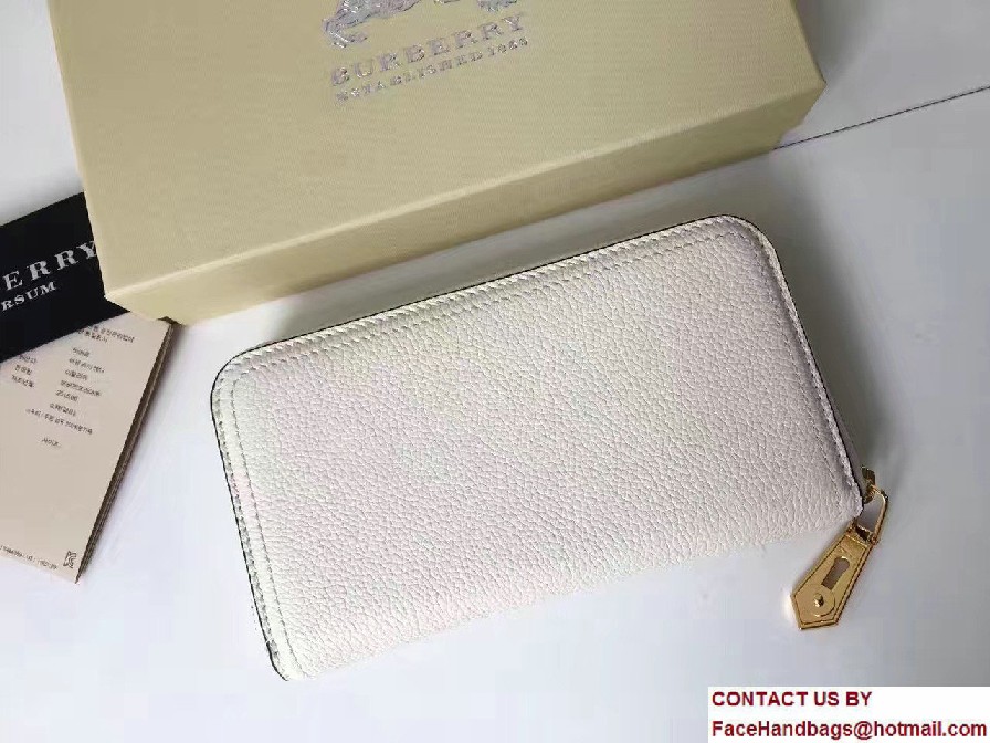 Leather Ziparound Wallet 40224242 White 2017