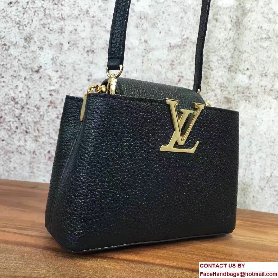 Louis Vuitton Capucines Mini Chain Bag M42935 Dark Blue Cruise 2017