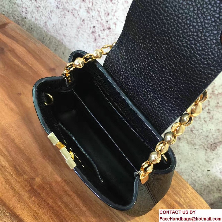 Louis Vuitton Capucines Mini Chain Bag M42935 Noir Cruise 2017