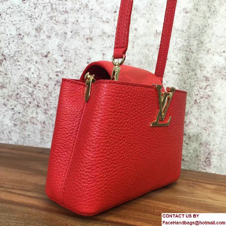 Louis Vuitton Capucines Mini Chain Bag M42935 Red Cruise 2017