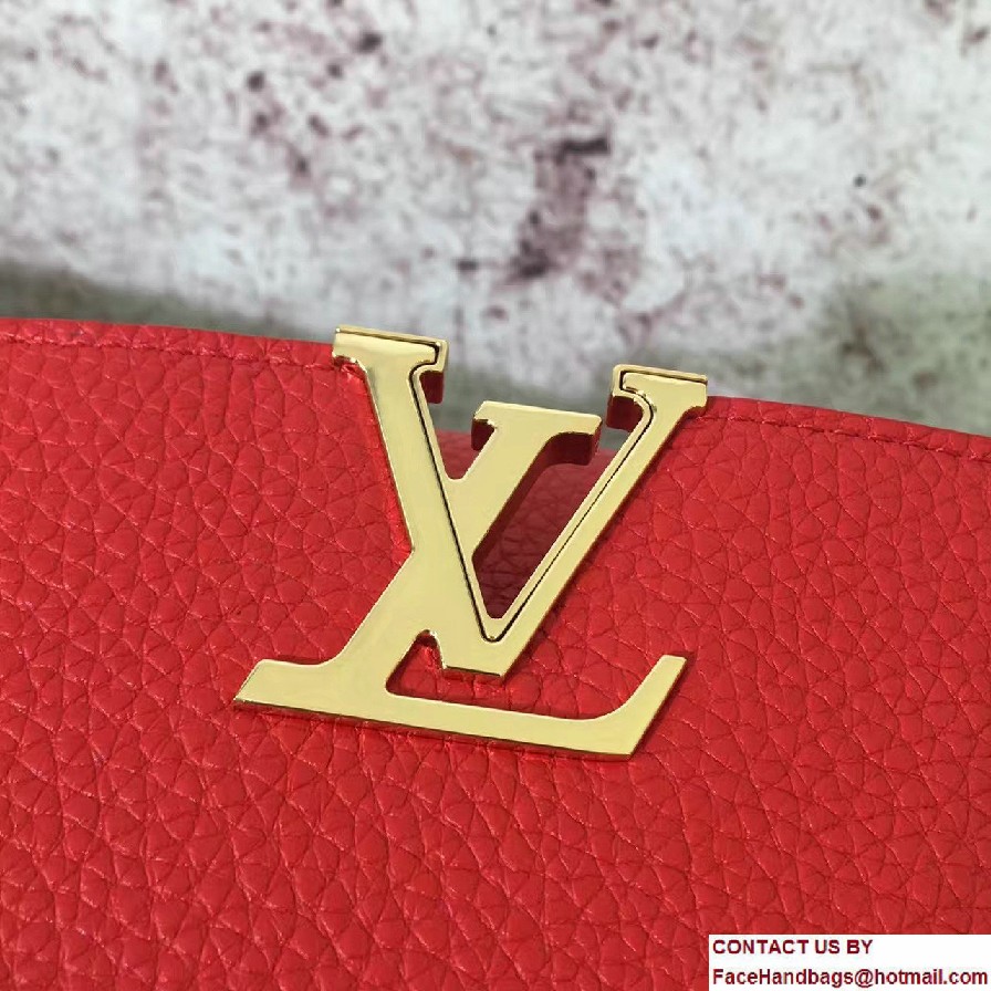 Louis Vuitton Capucines Mini Chain Bag M42935 Red Cruise 2017