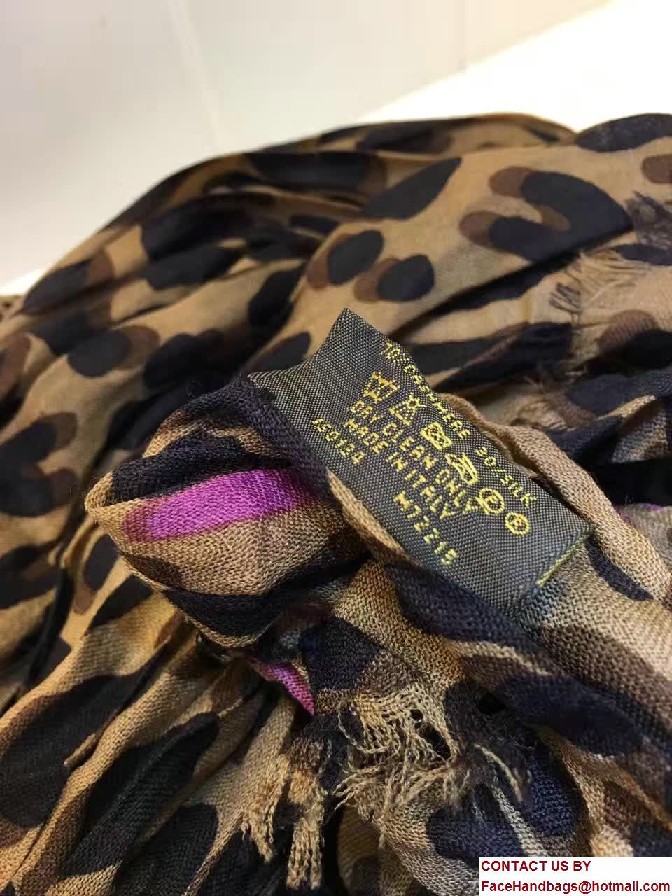 Louis Vuitton Leopard Stole Scarf M72215 2016