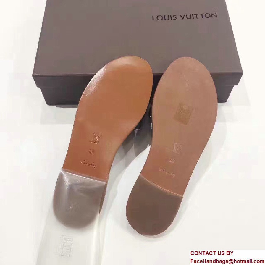 Louis Vuitton Lock It Flat Mules 1A28NK Noir 2017