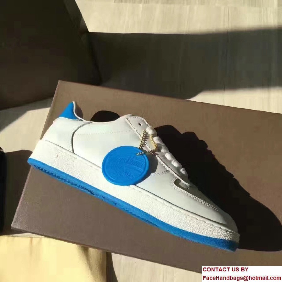 Louis Vuitton Medallion Rivoli Lovers Sneakers 1A2CWN White/Bleu 2017