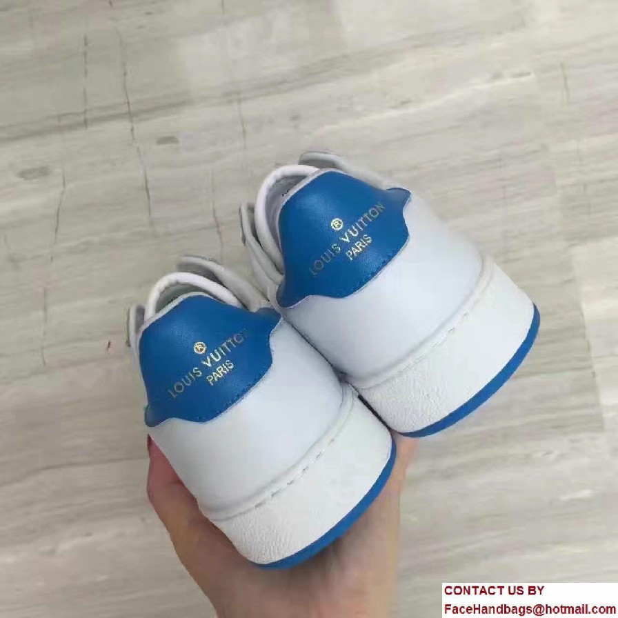 Louis Vuitton Medallion Rivoli Lovers Sneakers 1A2CWN White/Bleu 2017