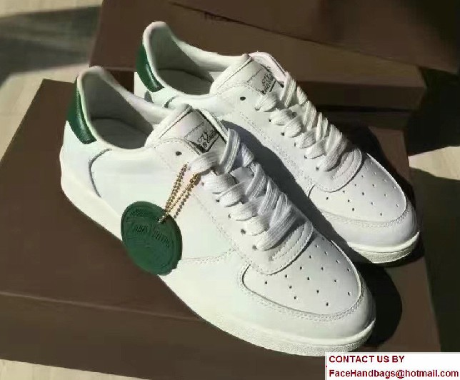 Louis Vuitton Medallion Rivoli Lovers Sneakers White/Green 2017