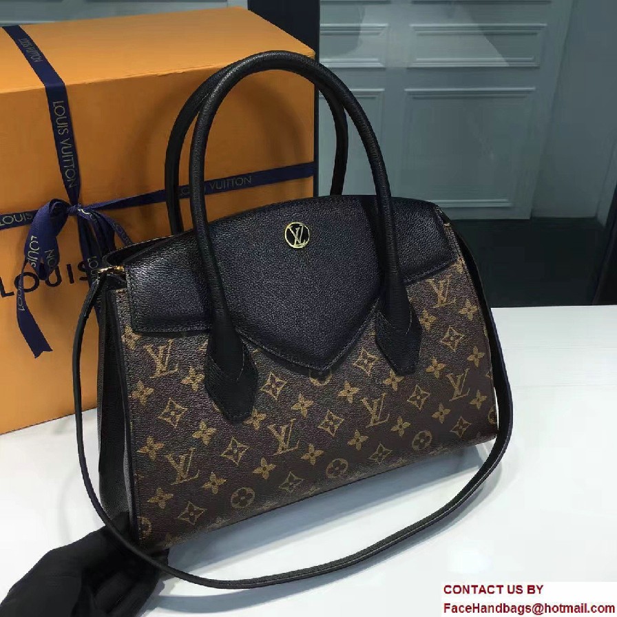 Louis Vuitton Monogram Canvas and Calf Leather Florine Bag M42269 Noir 2017