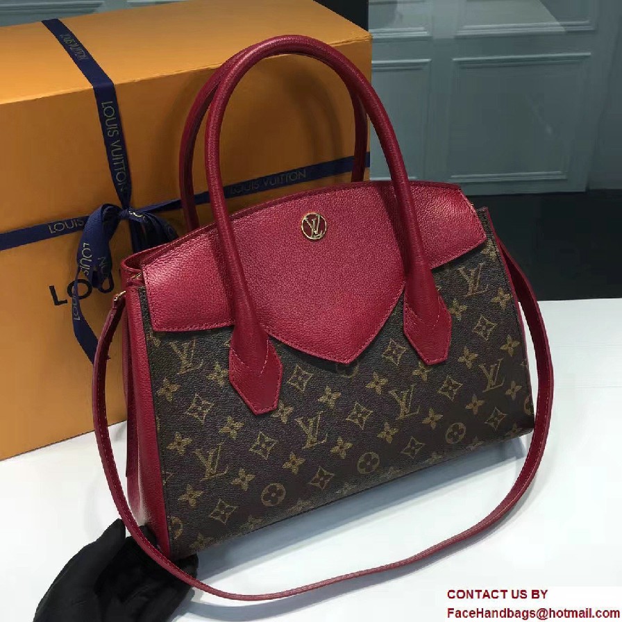 Louis Vuitton Monogram Canvas and Calf Leather Florine Bag M42271 Raisin 2017