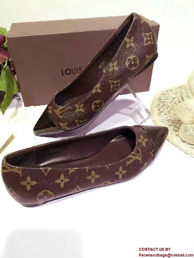 Louis Vuitton Patent Monogram Canvas Fetish Ballerina 1A1C38 2017