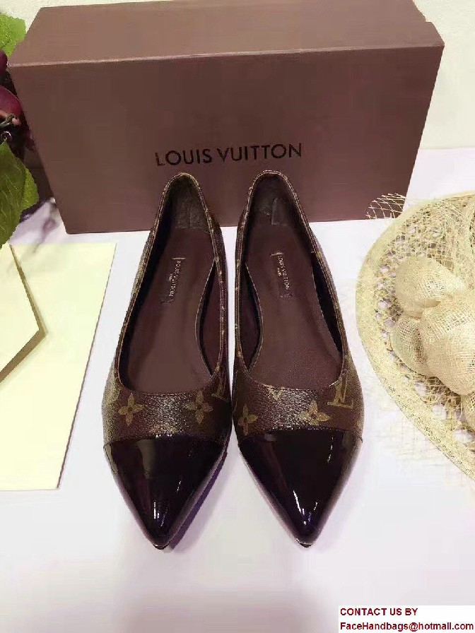 Louis Vuitton Patent Monogram Canvas Fetish Ballerina 1A1C38 2017