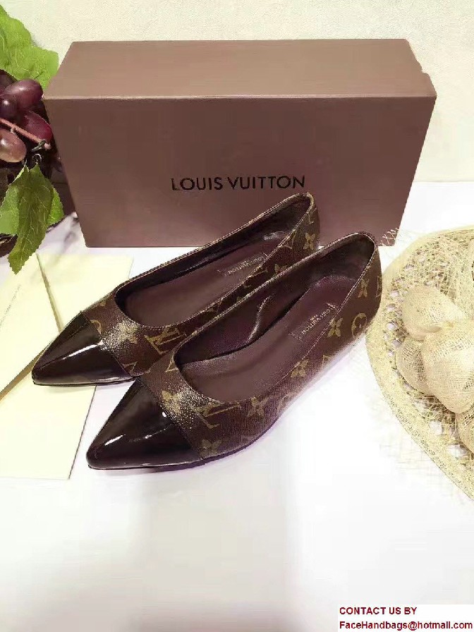 Louis Vuitton Patent Monogram Canvas Fetish Ballerina 1A1C38 2017