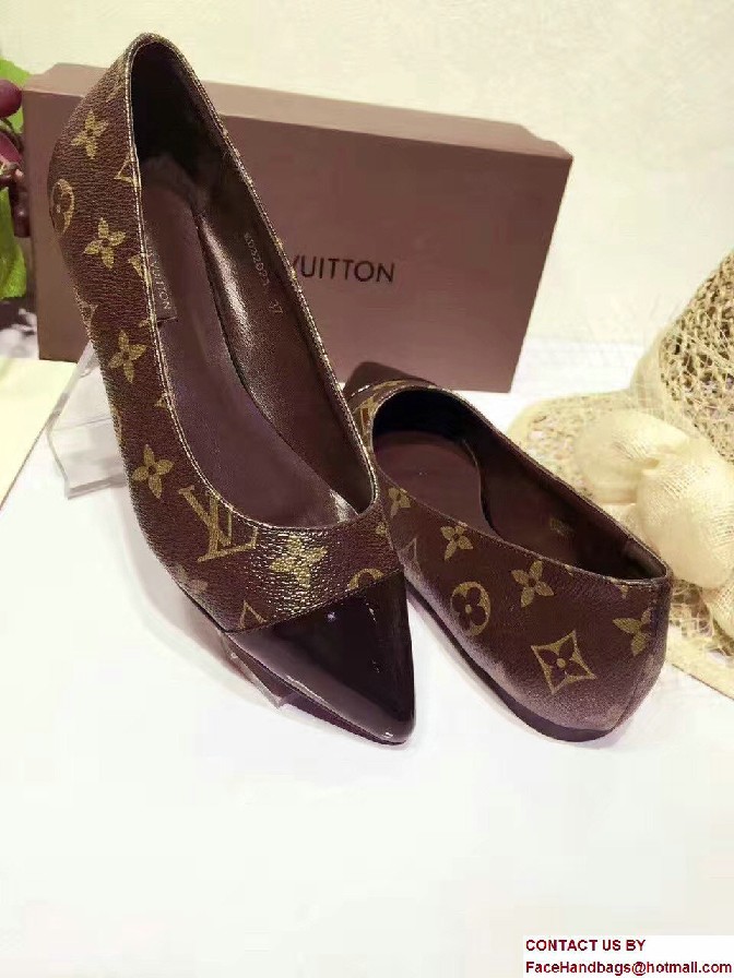 Louis Vuitton Patent Monogram Canvas Fetish Ballerina 1A1C38 2017