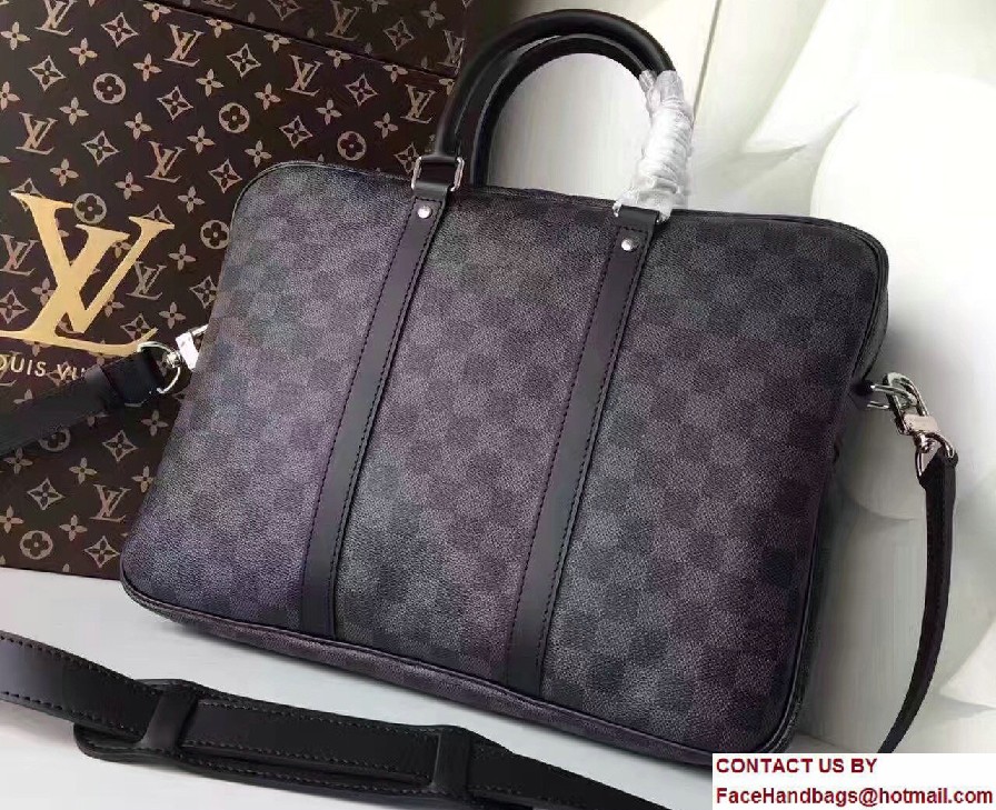 Louis Vuitton Porte-Documents Voyage PM Bag N41478 Damier Graphite Canvas - Click Image to Close