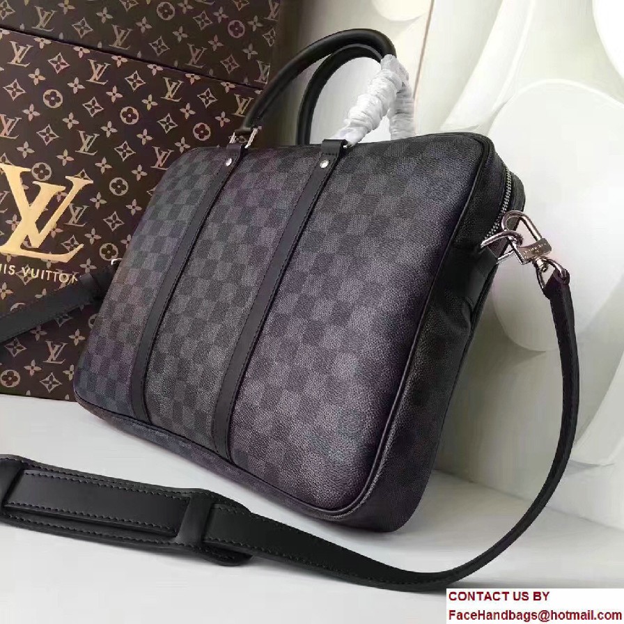 Louis Vuitton Porte-Documents Voyage PM Bag N41478 Damier Graphite Canvas