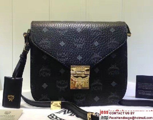 MCM Small Patricia Crossbody Shoulder Bag Visetos Black 2017 - Click Image to Close