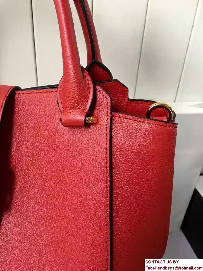 Medium Buckle Tote In Grainy Leather 40290201 Red 2017